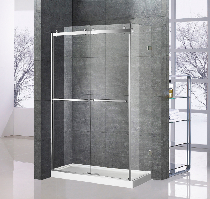 Square Custom Barn Style Sliding Bypass Shower Ovet (HX421)